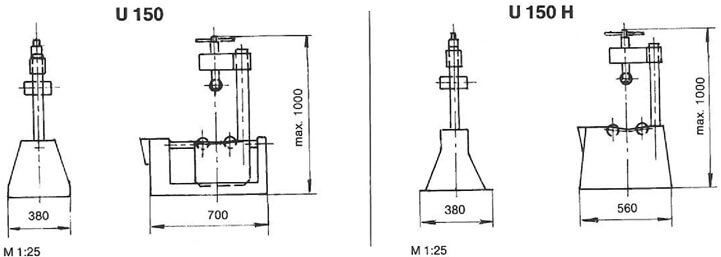 Габаритные размеры U150