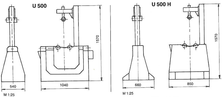 Габаритные размеры U 500
