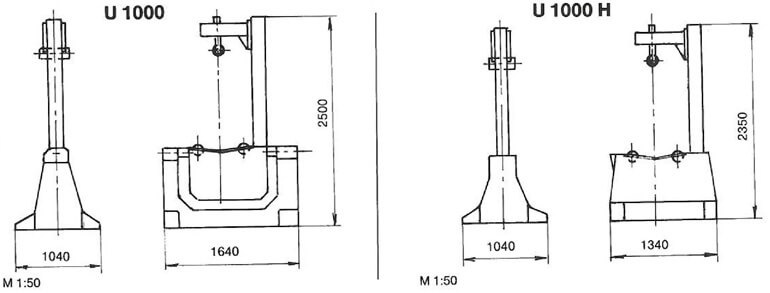 Габаритные размеры U 1000