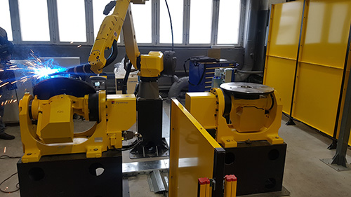 робот Fanuc Роботизированная сварка вентиляторов