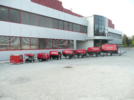 Rotair производит передвижные дизельные бензиновые и электрические компрессоры